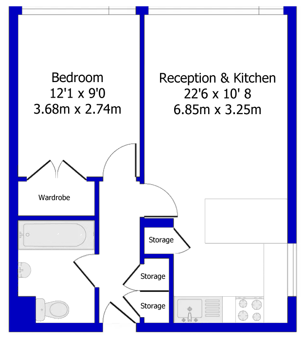 Second floor flat plan